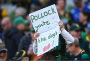 3 May 2025; A Northampton Saints supporter during the Investec Champions Cup semi-final match between Leinster and Northampton Saints at the Aviva Stadium in Dublin. Photo by David Fitzgerald/Sportsfile
