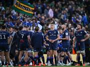 3 May 2025; Sam Prendergast of Leinster, centre, the Investec Champions Cup semi-final match between Leinster and Northampton Saints at the Aviva Stadium in Dublin. Photo by Seb Daly/Sportsfile