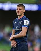 3 May 2025; Sam Prendergast of Leinster after the Investec Champions Cup semi-final match between Leinster and Northampton Saints at the Aviva Stadium in Dublin. Photo by Brendan Moran/Sportsfile