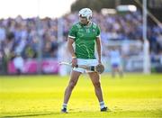 3 May 2025; Aaron Gillane of Limerick prepares to take a free during the Munster GAA Hurling Senior Championship Round 3 match between Waterford and Limerick at Walsh Park in Waterford. Photo by Piaras Ó Mídheach/Sportsfile
