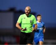 2 May 2025; Referee Gavin Colfer during the SSE Airtricity Men's Premier Division match between Bohemians and Waterford at Dalymount Park in Dublin. Photo by Michael P Ryan/Sportsfile
