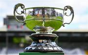 4 May 2025; A general view of the cup before the FAI Youth Cup final match between Mervue United and College Corinthians at Eamonn Deacy Park in Galway. Photo by Tyler Miller/Sportsfile