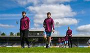 4 May 2025; Mervue United players walk the pitch before the FAI Youth Cup final match between Mervue United and College Corinthians at Eamonn Deacy Park in Galway. Photo by Tyler Miller/Sportsfile