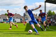 4 May 2025; Kai O'Neill of College Corinthians during the FAI Youth Cup final match between Mervue United and College Corinthians at Eamonn Deacy Park in Galway. Photo by Tyler Miller/Sportsfile
