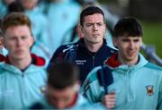 4 May 2025; Mayo captain Stephen Coen arrives alongside teammates before the Connacht GAA Football Senior Championship final match between Mayo and Galway at Hastings Insurance MacHale Park in Castlebar, Mayo. Photo by Seb Daly/Sportsfile