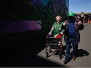 4 May 2025; Mayo supporters Kathleen and JJ White from Ballina before the Connacht GAA Football Senior Championship final match between Mayo and Galway at Hastings Insurance MacHale Park in Castlebar, Mayo. Photo by David Fitzgerald/Sportsfile