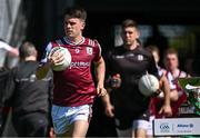 4 May 2025; Galway captain Seán Kelly leads his side out before the Connacht GAA Football Senior Championship final match between Mayo and Galway at Hastings Insurance MacHale Park in Castlebar, Mayo. Photo by Seb Daly/Sportsfile