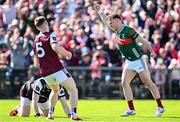 4 May 2025; Darren McHale of Mayo celebrates after scoring his side's first goal during the Connacht GAA Football Senior Championship final match between Mayo and Galway at Hastings Insurance MacHale Park in Castlebar, Mayo. Photo by Seb Daly/Sportsfile
