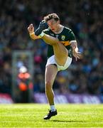 4 May 2025; David Clifford of Kerry kicks a 2 point score during the Munster GAA Football Senior Championship final match between Kerry and Clare at Fitzgerald Stadium in Killarney, Kerry. Photo by Brendan Moran/Sportsfile