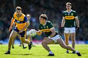 4 May 2025; David Clifford of Kerry in action against Cillian Brennan of Clare during the Munster GAA Football Senior Championship final match between Kerry and Clare at Fitzgerald Stadium in Killarney, Kerry. Photo by Brendan Moran/Sportsfile