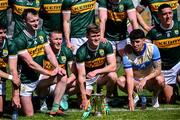 4 May 2025; Kerry players, including captain Gavin White, 7, with the trophy after victory in the Munster GAA Football Senior Championship final match between Kerry and Clare at Fitzgerald Stadium in Killarney, Kerry. Photo by Piaras Ó Mídheach/Sportsfile