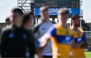 4 May 2025; A general view of the scoreboard after the Munster GAA Football Senior Championship final match between Kerry and Clare at Fitzgerald Stadium in Killarney, Kerry. Photo by Piaras Ó Mídheach/Sportsfile