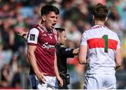 4 May 2025; Seán Kelly of Galway celebrates his side winning a penalty during the Connacht GAA Football Senior Championship final match between Mayo and Galway at Hastings Insurance MacHale Park in Castlebar, Mayo. Photo by David Fitzgerald/Sportsfile