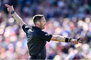 4 May 2025; Referee Paddy Neilan during the Connacht GAA Football Senior Championship final match between Mayo and Galway at Hastings Insurance MacHale Park in Castlebar, Mayo. Photo by Seb Daly/Sportsfile