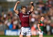 4 May 2025; Cian Hernon of Galway celebrates after the Connacht GAA Football Senior Championship final match between Mayo and Galway at Hastings Insurance MacHale Park in Castlebar, Mayo. Photo by David Fitzgerald/Sportsfile