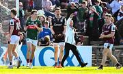 4 May 2025; Galway goalkeeper Connor Gleeson celebrates after making a save during the Connacht GAA Football Senior Championship final match between Mayo and Galway at Hastings Insurance MacHale Park in Castlebar, Mayo. Photo by Seb Daly/Sportsfile