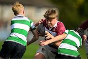 5 May 2025; Action from the Leinster Rugby U14 Plate final match between Naas and Tullow at Energia Park in Dublin. Photo by Stephen Marken/Sportsfile