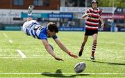 5 May 2025; Action from the Leinster Rugby U14 Cup final match between Enniscorthy and Athy at Energia Park in Dublin. Photo by Stephen Marken/Sportsfile