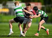 5 May 2025; Action from the Leinster Rugby U14 Plate final match between Naas and Tullow at Energia Park in Dublin. Photo by Stephen Marken/Sportsfile