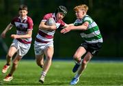 5 May 2025; Action from the Leinster Rugby U14 Plate final match between Naas and Tullow at Energia Park in Dublin. Photo by Stephen Marken/Sportsfile