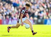 4 May 2025; Kieran Molloy of Galway during the Connacht GAA Football Senior Championship final match between Mayo and Galway at Hastings Insurance MacHale Park in Castlebar, Mayo. Photo by Seb Daly/Sportsfile