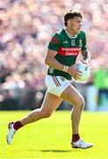 4 May 2025; Jordan Flynn of Mayo during the Connacht GAA Football Senior Championship final match between Mayo and Galway at Hastings Insurance MacHale Park in Castlebar, Mayo. Photo by Seb Daly/Sportsfile