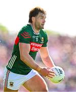 4 May 2025; Aidan O’Shea of Mayo during the Connacht GAA Football Senior Championship final match between Mayo and Galway at Hastings Insurance MacHale Park in Castlebar, Mayo. Photo by Seb Daly/Sportsfile