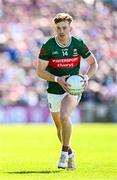 4 May 2025; Jack Carney of Mayo during the Connacht GAA Football Senior Championship final match between Mayo and Galway at Hastings Insurance MacHale Park in Castlebar, Mayo. Photo by Seb Daly/Sportsfile