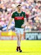 4 May 2025; Matthew Ruane of Mayo during the Connacht GAA Football Senior Championship final match between Mayo and Galway at Hastings Insurance MacHale Park in Castlebar, Mayo. Photo by Seb Daly/Sportsfile