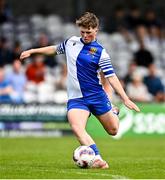 4 May 2025; Ty Corcoran of College Corinthians during the FAI Youth Cup final match between Mervue United and College Corinthians at Eamonn Deacy Park in Galway. Photo by Tyler Miller/Sportsfile