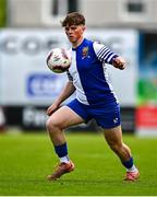 4 May 2025; Ty Corcoran of College Corinthians during the FAI Youth Cup final match between Mervue United and College Corinthians at Eamonn Deacy Park in Galway. Photo by Tyler Miller/Sportsfile