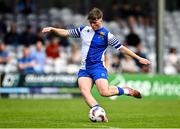 4 May 2025; Ty Corcoran of College Corinthians during the FAI Youth Cup final match between Mervue United and College Corinthians at Eamonn Deacy Park in Galway. Photo by Tyler Miller/Sportsfile