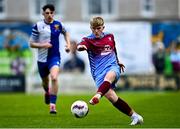 4 May 2025; Joey Cunningham of Mervue United during the FAI Youth Cup final match between Mervue United and College Corinthians at Eamonn Deacy Park in Galway. Photo by Tyler Miller/Sportsfile