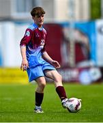 4 May 2025; Jake Cunningham of Mervue United during the FAI Youth Cup final match between Mervue United and College Corinthians at Eamonn Deacy Park in Galway. Photo by Tyler Miller/Sportsfile