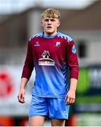 4 May 2025; Joey Cunningham of Mervue United during the FAI Youth Cup final match between Mervue United and College Corinthians at Eamonn Deacy Park in Galway. Photo by Tyler Miller/Sportsfile