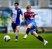 4 May 2025; Joey Cunningham of Mervue United during the FAI Youth Cup final match between Mervue United and College Corinthians at Eamonn Deacy Park in Galway. Photo by Tyler Miller/Sportsfile