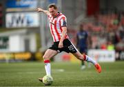 2 May 2025; Kevin Holt of Derry City during the SSE Airtricity Men's Premier Division match between Derry City and Shelbourne at The Ryan McBride Brandywell Stadium in Derry. Photo by Stephen McCarthy/Sportsfile