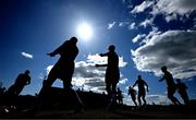 5 May 2025; Bohemians players warm up before the SSE Airtricity Men's Premier Division match between Galway United and Bohemians at Eamonn Deacy Park in Galway. Photo by Brendan Moran/Sportsfile