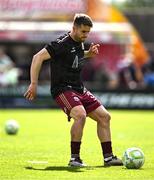 5 May 2025; Regan Donelon of Galway United warms up before the SSE Airtricity Men's Premier Division match between Galway United and Bohemians at Eamonn Deacy Park in Galway. Photo by Brendan Moran/Sportsfile
