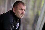 5 May 2025; Bohemians manager Alan Reynolds before the SSE Airtricity Men's Premier Division match between Galway United and Bohemians at Eamonn Deacy Park in Galway. Photo by Brendan Moran/Sportsfile