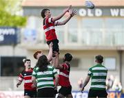 5 May 2025; Kieran Armstrong of Wicklow during the Leinster Rugby U18 Plate final match between Gorey and Longford at Energia Park in Dublin. Photo by Stephen Marken/Sportsfile