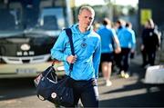 5 May 2025; Tom Grivosti of St Patrick's Athletic arrives for the SSE Airtricity Men's Premier Division match between Derry City and St Patrick's Athletic at The Ryan McBride Brandywell Stadium in Derry. Photo by Stephen McCarthy/Sportsfile