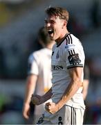 5 May 2025; Dayle Rooney of Bohemians celebrates after his side's victory in the SSE Airtricity Men's Premier Division match between Galway United and Bohemians at Eamonn Deacy Park in Galway. Photo by Brendan Moran/Sportsfile