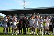 5 May 2025; The Bohemians team celebrate after their side's victory in the SSE Airtricity Men's Premier Division match between Galway United and Bohemians at Eamonn Deacy Park in Galway. Photo by Brendan Moran/Sportsfile