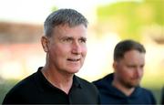 5 May 2025; St Patrick's Athletic manager Stephen Kenny before the SSE Airtricity Men's Premier Division match between Derry City and St Patrick's Athletic at The Ryan McBride Brandywell Stadium in Derry. Photo by Stephen McCarthy/Sportsfile