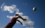 5 May 2025; Killian Brouder of Galway United takes a throw in during the SSE Airtricity Men's Premier Division match between Galway United and Bohemians at Eamonn Deacy Park in Galway. Photo by Brendan Moran/Sportsfile