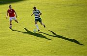 5 May 2025; Adam Matthews of Shamrock Rovers in action against Will Fitzgerald of Sligo Rovers during the SSE Airtricity Men's Premier Division match between Shamrock Rovers and Sligo Rovers at Tallaght Stadium in Dublin. Photo by David Fitzgerald/Sportsfile