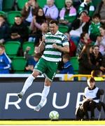 5 May 2025; Aaron Greene of Shamrock Rovers celebrates after scoring his side's second goal during the SSE Airtricity Men's Premier Division match between Shamrock Rovers and Sligo Rovers at Tallaght Stadium in Dublin. Photo by David Fitzgerald/Sportsfile