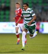 5 May 2025; Victor Ozhianvuna of Shamrock Rovers during the SSE Airtricity Men's Premier Division match between Shamrock Rovers and Sligo Rovers at Tallaght Stadium in Dublin. Photo by David Fitzgerald/Sportsfile