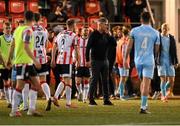 5 May 2025; St Patrick's Athletic manager Stephen Kenny after the SSE Airtricity Men's Premier Division match between Derry City and St Patrick's Athletic at The Ryan McBride Brandywell Stadium in Derry. Photo by Stephen McCarthy/Sportsfile